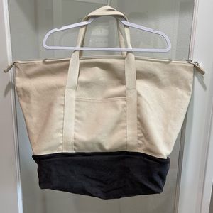 Lo & Son’s Weekender Canvas Tote Bag with Bottom Shoe Section
